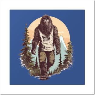 Dope Sasquatch in Nature Posters and Art